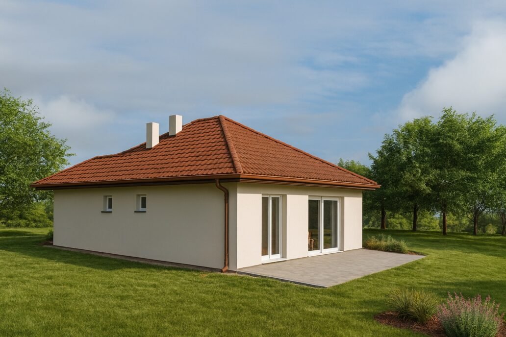 ASTRID 107 könnyűszerkezetes ház látványterv 2