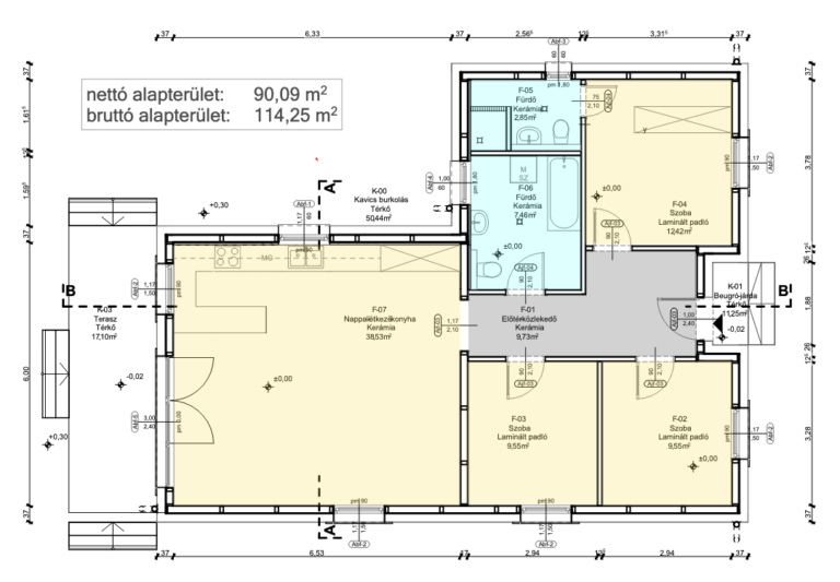 Brenda SIP Készház - alaprajz