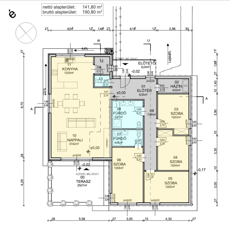 Csaba SIP készház - alaprajz