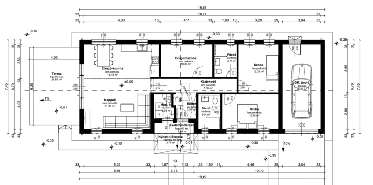 Marta SIP készház - alaprajz