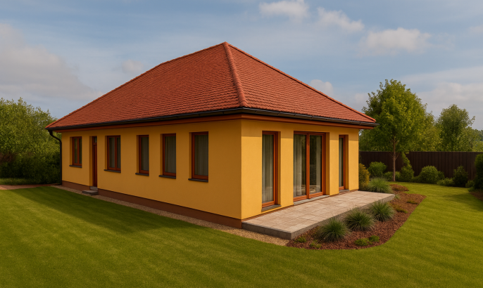 TTMH HELGA 100 könnyűszerkezetes ház látványterv 1